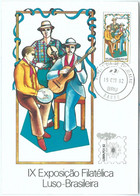 72880 - BRAZIL - Postal History - MAXIMUM CARD -  MUSIC Guitar Violin  1982 - Tarjetas – Máxima