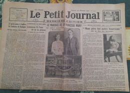 Quotidien Le Petit Journal 28 Fevrier 1922 Mariage De La Princesse Mary Parthenay La Séquestrée De La Pinattrie - Le Petit Journal