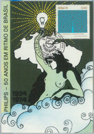 81399 - BRAZIL - POSTAL HISTORY - MAXIMUM CARD 1974 - Energy PHILIPS - Maximumkarten