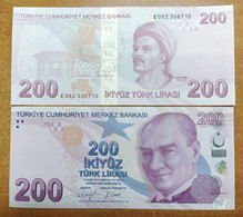 AC - TURKEY - 9th EMISSION 200 TL E UNCIRCULATED - Türkei