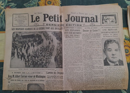 Quotidien Le Petit Journal 21 Fevrier 1922 Toulon Le Renfloument Du Liberté Les Explosifs Ont été Retirés - Le Petit Journal