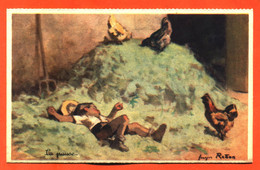CPA Illustrateur Redon Style Germaine Bouret " La Pause " N° 3 Serie 1939 - Redon