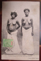 Caledonie Femmes Canaques De La Foa  Cpa Timbrée  1908 - Nouvelle-Calédonie