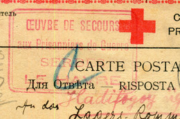 Cachet " Oeuvres De Secours Aux Prisonniers De Guerre Serbes Le Havre " Sur Carte Pour La Hongrie En 1917  - Réf F146 - 1. Weltkrieg 1914-1918