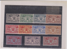 NOUVELLES- HEBRIDES-SERIE N° 80/90-X- B à TB  1925 - Used Stamps