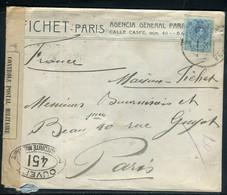 Espagne - Enveloppe Commerciale De Barcelone Pour Paris Avec Contrôle Postal - Réf F154 - Lettres & Documents