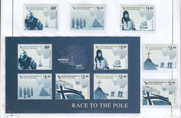 Ross Dependency 2011 Race To The Pole 5v + M/s ** M/s (RS156A) - Unused Stamps