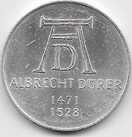 Allemagne - 5 Mark 1971 - Argent - 5 Marcos