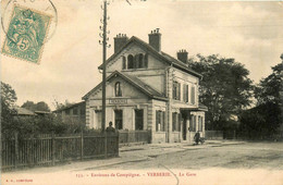 Verberie * Vue Sur La Gare * Ligne Chemin De Fer * Environs De Compiègne - Verberie