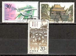 CHINE  1995---N°3293/3333/3250---OBL VOIR SCAN - Used Stamps