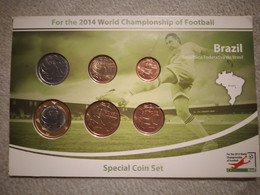 Rare Brazil 6 Coins Set World Football Cup 2014 - Lots & Kiloware - Coins