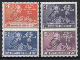 Nouvelles HEBRIDES Timbres Poste N°136** à 139** Neufs Sans Charnière TB Cote 16.00€ - Unused Stamps