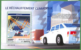 A2416 - NIGER - ERROR, MISPERF STAMP SHEET, 2019: Pollution, Global Warming - Inquinamento