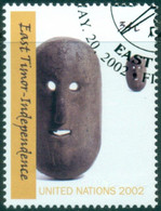 NATIONS UNIES  ( New York)  - Indépendance Du Timor-Oriental - Masque Rituel En Bois - Panneau De Porte Décoratif - Used Stamps