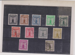 ALLEMAGNE-SERVICE- SERIE TP N° 105/115 OB- 1938 - Dienstzegels