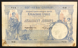 Serbia 20 Dinara 1905 PICK#11A Taglietti E Macchie Ma Ottimi Colori Q.bb A.vf LOTTO 902 - Serbie