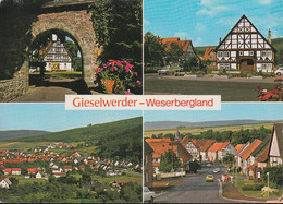 D-34399 Oberweser - Weserbergland - Gieselwerder - Fachwerkhäuser - Cars - VW Golf - Audi - VW Käfer - Bad Karlshafen