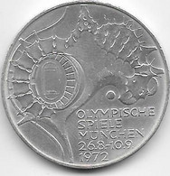 Allemagne - 10 Mark 1972 - Argent - Gedenkmünzen