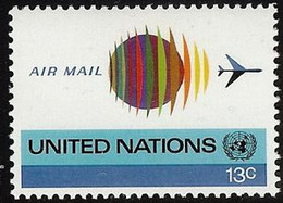 NATIONS UNIES  ( New York)  - Globe Et Jet - Poste Aérienne