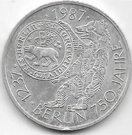 Allemagne - 10 Mark 1987 - Argent - Conmemorativas