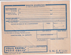 COLIS POSTAUX - 1957 - FORMULAIRE COMPLET 3 VOLETS NEUF MODELE 57 - Brieven & Documenten