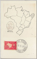 51616 - BRAZIL -  POSTAL HISTORY: MAXIMUM CARD - 1930  MAPS - Maximumkarten