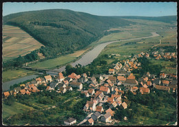 D-34399 Oberweser - Gieselwerder - Weserbrücke -  Cekade Luftbild - Aerial View ( 60er Jahre) - Bad Karlshafen