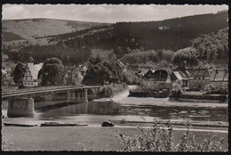 D-34399 Oberweser - Weserbergland - Gieselwerder - Weserbrücke - Car - Oldtimer (50er Jahre) Nice Stamp - Bad Karlshafen