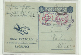 CARTOLINA FORZE ARMATE 26 RGT POSTA MILITARE 207  - ANNO  1942 - Portofreiheit