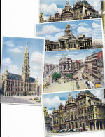 10-BRUXELLES-DIVERSE VEDUTE-LOTTO 5 CARD ANNI50 - Lotes Y Colecciones