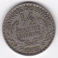 BANQUE DE SYRIE. 1/2 PIASTRE 1921. Cupro-nickel, Lec# 4 - Syria