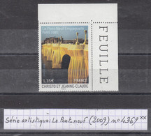 France Série Artistique: Le Pont-neuf à Paris (2009) Y/T N° 4369 Coin De Feuille Neuf ** - Ongebruikt