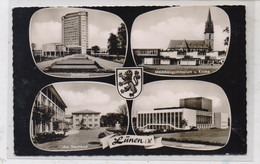 4670 LÜNEN, Stadthaus, Mädchengymnasium Und Kirche, Stadtbad, Stadttheater - Luenen