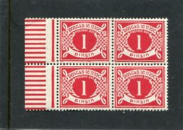 IRELAND/EIRE - 1940  POSTAGE DUE 1d WMK E BLOCK OF 4  MINT NH  SG D6 - Portomarken