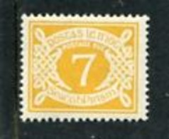 IRELAND/EIRE - 1971  POSTAGE DUE  7p  RED  WMK E   MINT NH  SG D20 - Impuestos