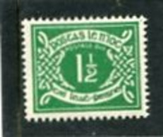 IRELAND/EIRE - 1971  POSTAGE DUE  1 1/2p  GREEN  WMK E   MINT NH  SG D16 - Portomarken