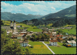 Austria - 6361 Hopfgarten - Alte Ortsansicht Mit Kirche - Gegen Windauer Berge - Brixen Im Thale