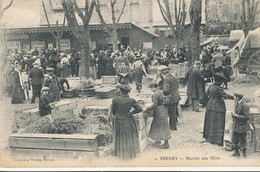 AU 198  C P A   BERNAY    (27) MARCHE AUX OEUFS - Bernay