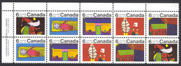 Canada Sc# 528a MNH PB UL 1970 6c Xmas - Ongebruikt