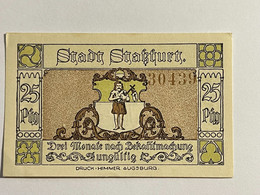 Allemagne Notgeld Stakfurt 25 Pfennig - Collections