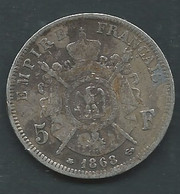 Monnaie, France, Napoleon III, 5 Francs, 1868 A    ARGENT SILVER , Pic 6610 - 5 Francs
