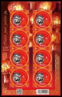 Poland 2022 / Chinese Zodiac Signs - Tiger, Animal / Full Sheet MNH** New!!! - Neufs