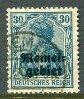 MEMEL 1920  Overprint On Germany 30 Pf, Used.  Michel 15 - Memel (Klaipeda) 1923