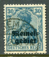 MEMEL 1920  Overprint On Germany 30 Pf, Used.  Michel 15 - Memelgebiet 1923