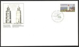 Canada Sc# 1034 FDC Single 1984 09.21 Lighthouses - 1981-1990