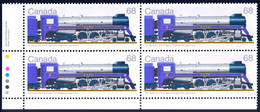 Canada Sc# 1074 MNH PB LL 1985 68c Locomotives - Nuevos
