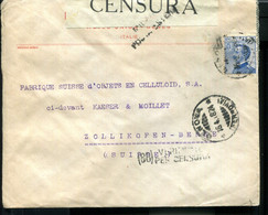 ITALY WWI CENSORED COVER TO BERN ZOLLIKOFEN 1918 - Unclassified