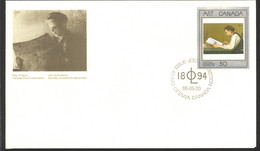 Canada Sc# 1203 FDC Single 1988 05.20 Art Masterpieces - 1 - 1981-1990