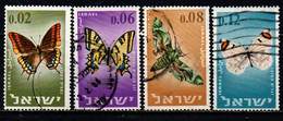ISRAELE - 1965 - Butterflies & Moths - USATI - Gebraucht (ohne Tabs)