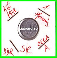 REPUBLICA DEMOCRATICA DE ALEMANIA ( DDR ) MONEDAS DE 1 PFENNING AÑO 1978 CECA-A MONEDA DE 17mm Obv.State ALUMINIO S/C - 1 Pfennig